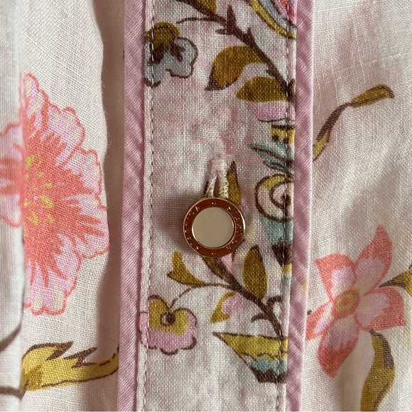 🌸 SPARTINA 449 Floral Ramie Button-Down Top 🌸 - Picture 5 of 9
